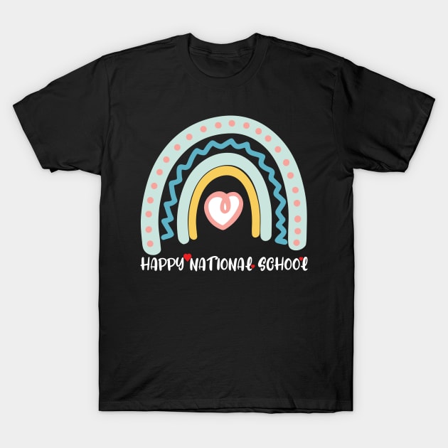 national school psychology week, happy national school T-Shirt by elhlaouistore